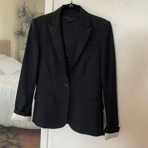Theory black blazer size 2